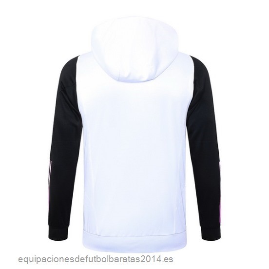 Nuevo Chaqueta Con Capucha Juventus 23/24 Blanco Negro Rosa Baratas